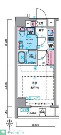 GENOVIA東中野skygardenの物件間取画像